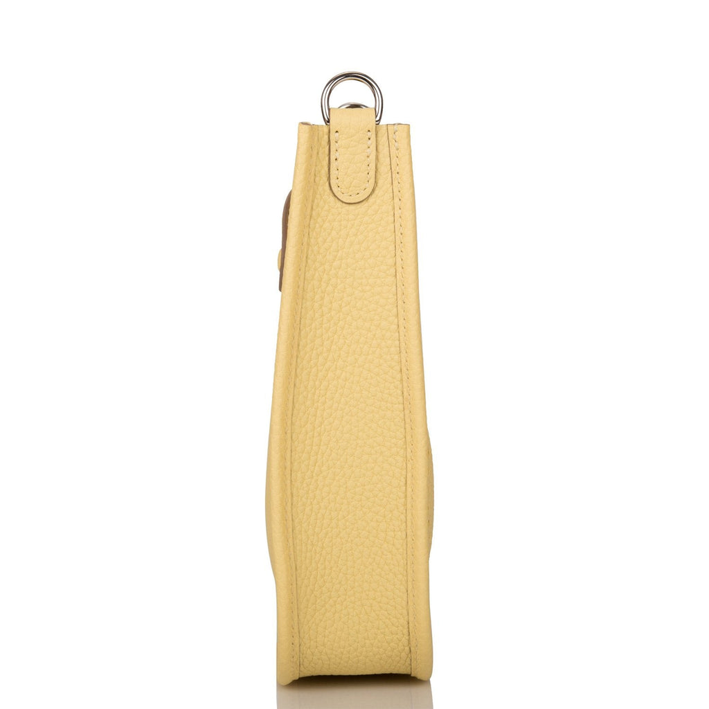 Hermes Evelyne TPM Jaune Poussin Clemence Palladium Hardware