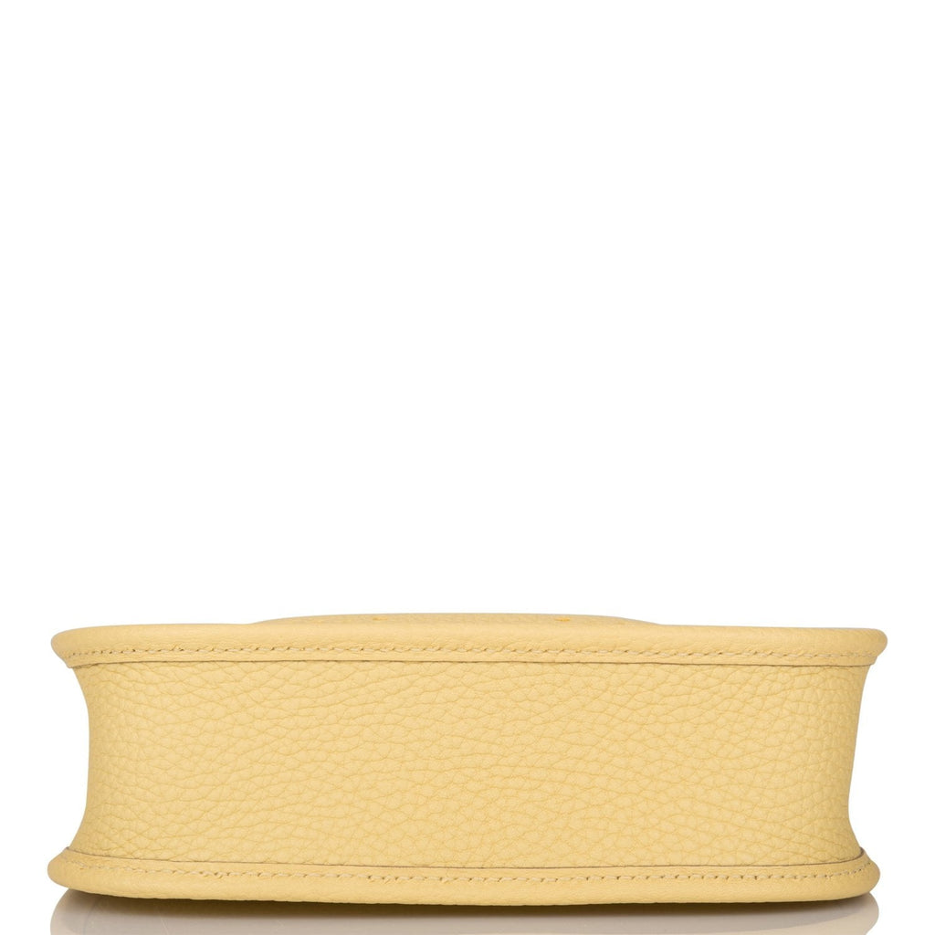Hermes Evelyne TPM Jaune Poussin Clemence Palladium Hardware