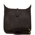 Hermes Evelyne III PM Ebene Clemence Gold Hardware
