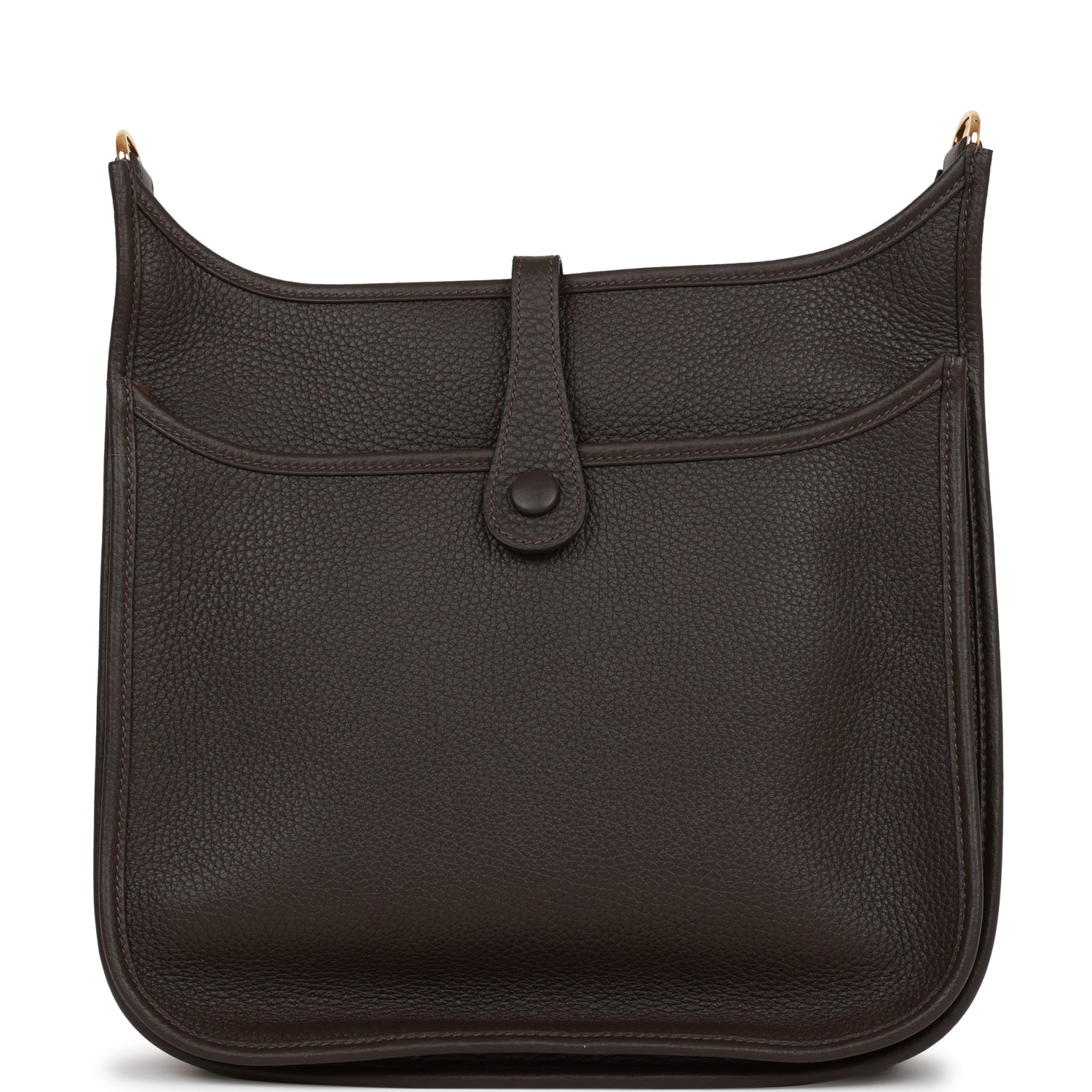 Hermes Evelyne III PM Ebene Clemence Gold Hardware
