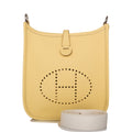 Hermes Evelyne TPM Jaune Poussin Clemence Palladium Hardware