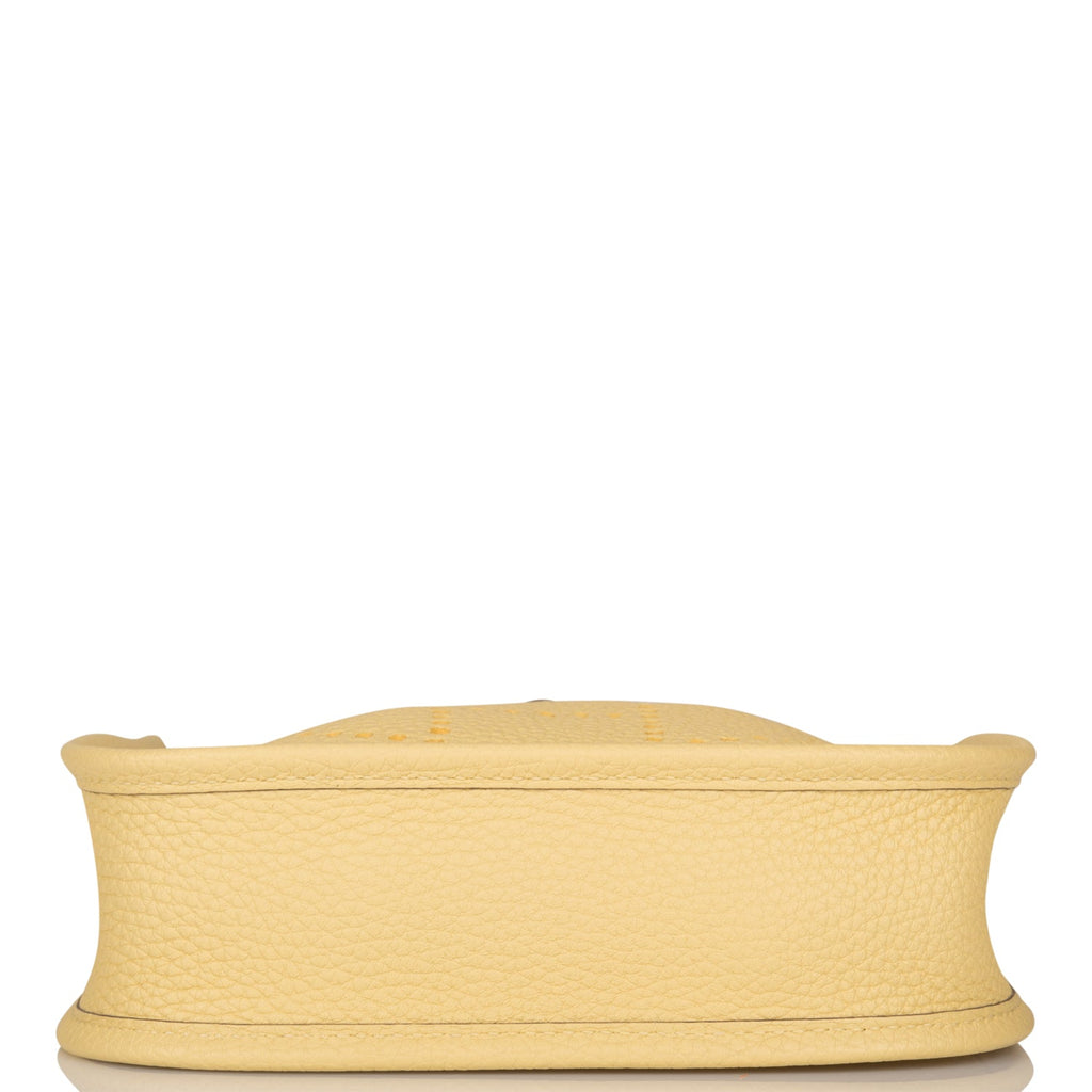 Hermes Evelyne TPM Jaune Poussin Clemence Palladium Hardware