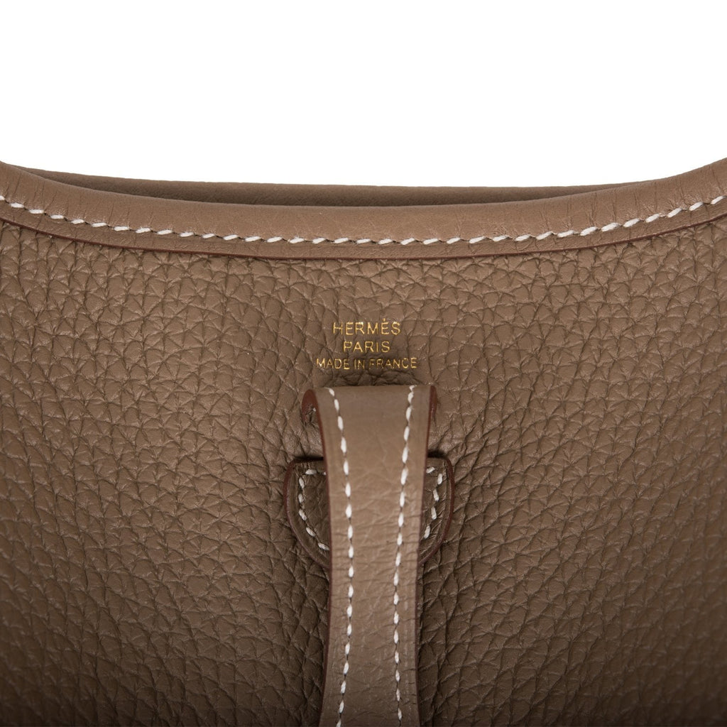 Hermes Evelyne TPM Etoupe Clemence Gold Hardware