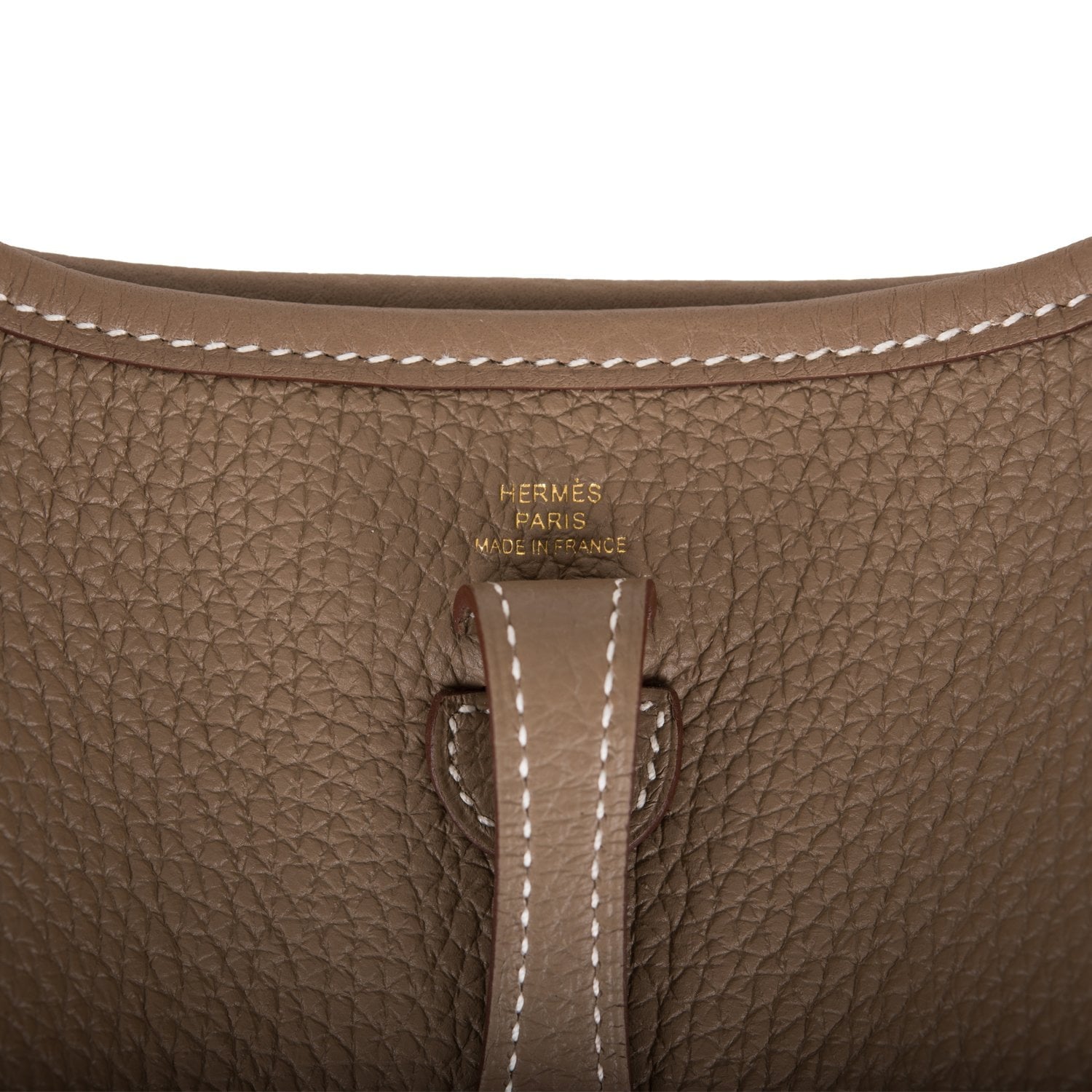 Hermes Evelyne TPM Etoupe Clemence Gold Hardware