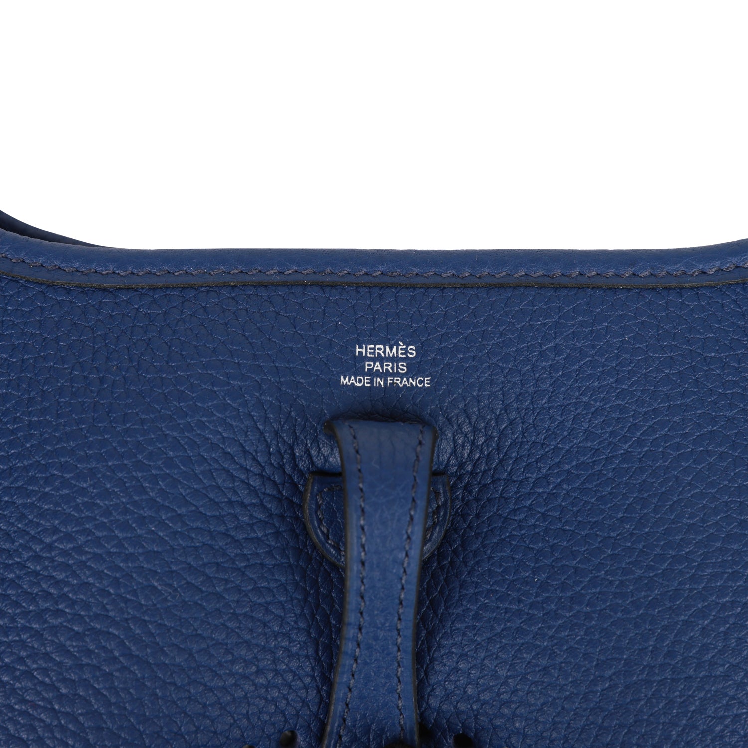 Hermes Evelyne TPM Bleu Saphir Maurice Palladium Hardware