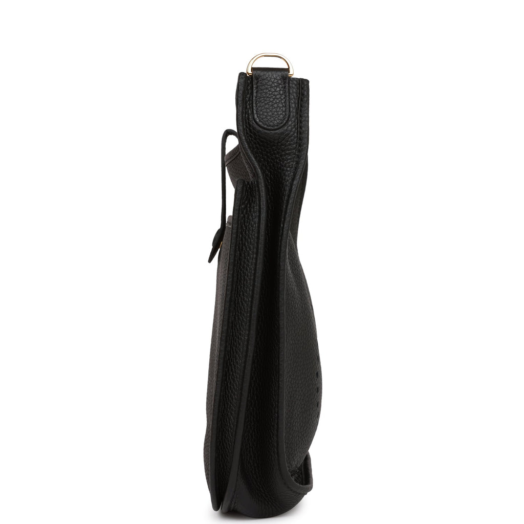 Hermes Evelyne III PM Black Clemence Gold Hardware
