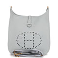 Hermes Evelyne III PM Bleu Pale Clemence Gold Hardware