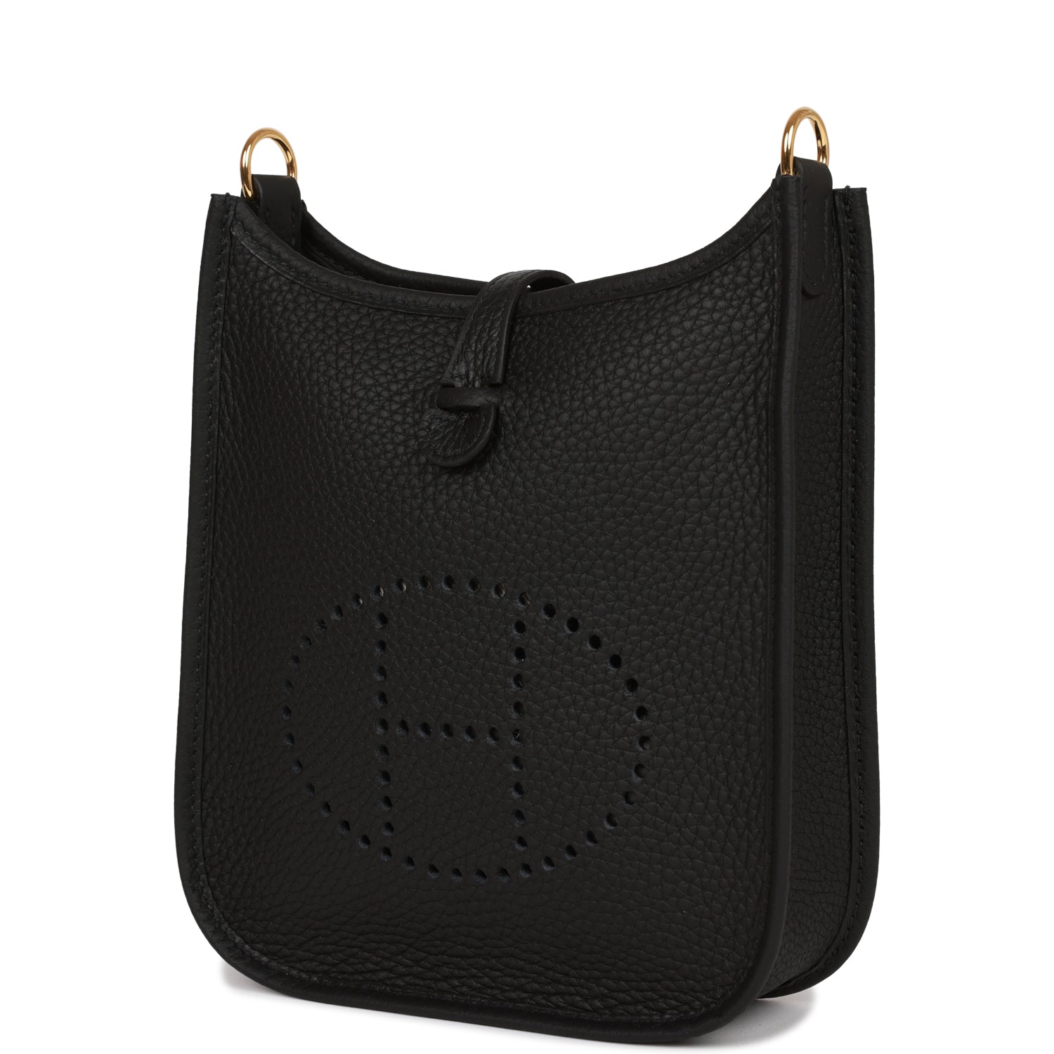 Hermes Evelyne TPM Black Clemence Gold Hardware