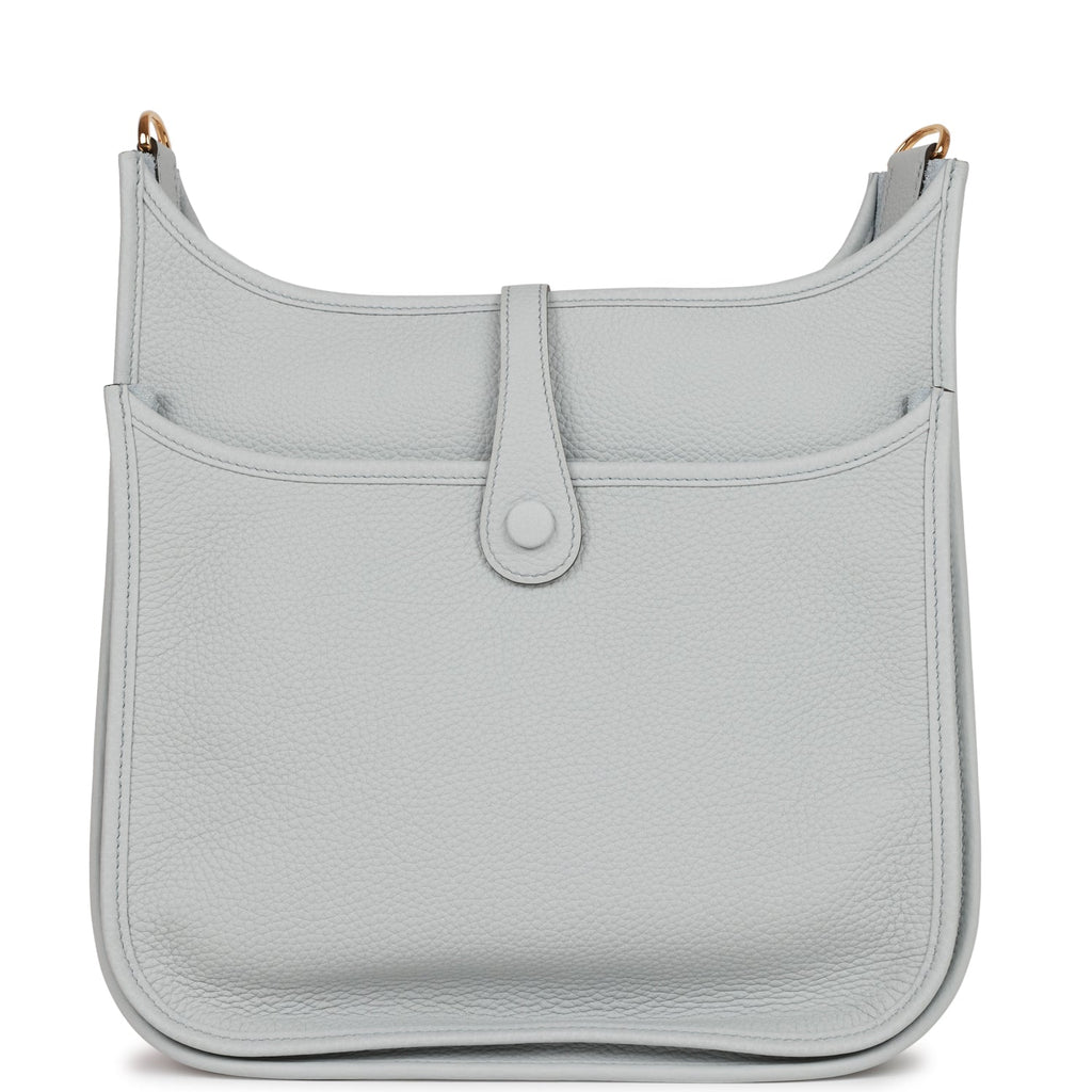 Hermes Evelyne III PM Bleu Pale Clemence Gold Hardware