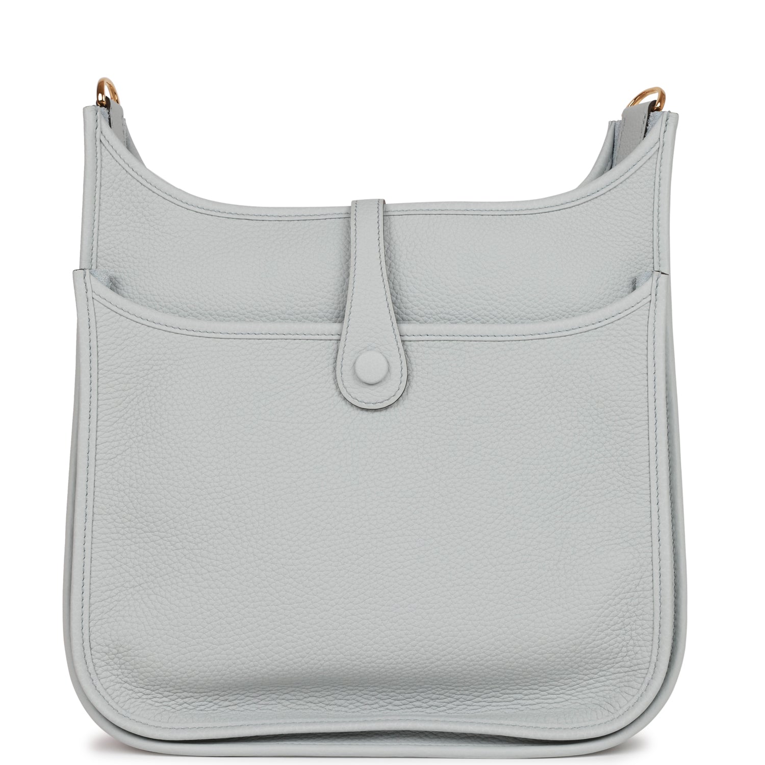 Hermes Evelyne III PM Bleu Pale Clemence Gold Hardware