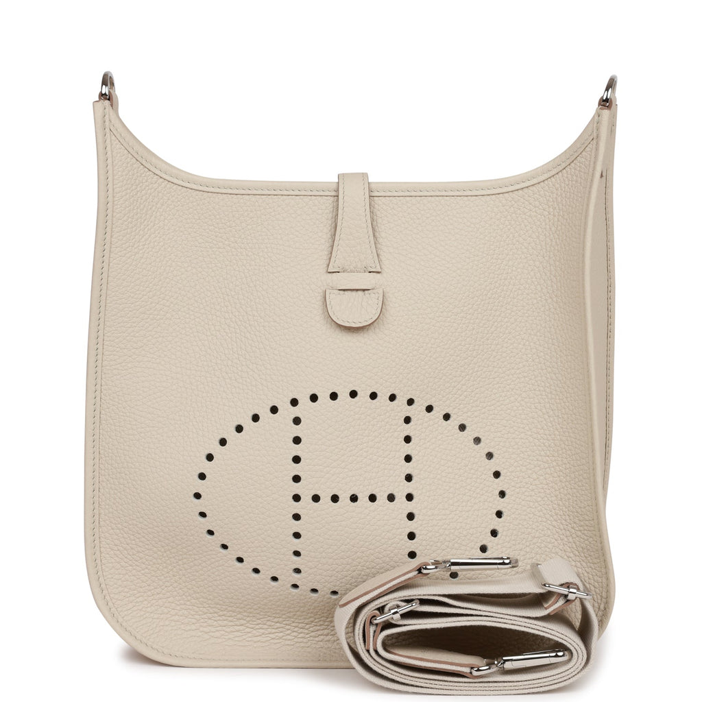 Hermes Evelyne III PM Beton Clemence Palladium Hardware