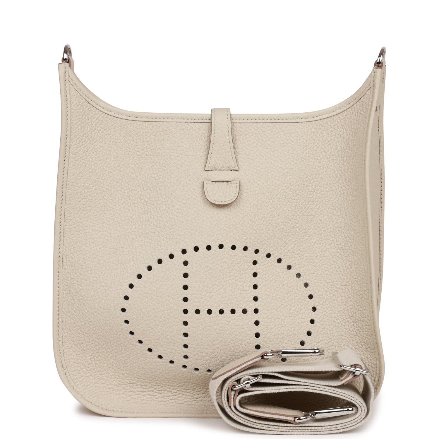 Hermes Evelyne III PM Beton Clemence Palladium Hardware
