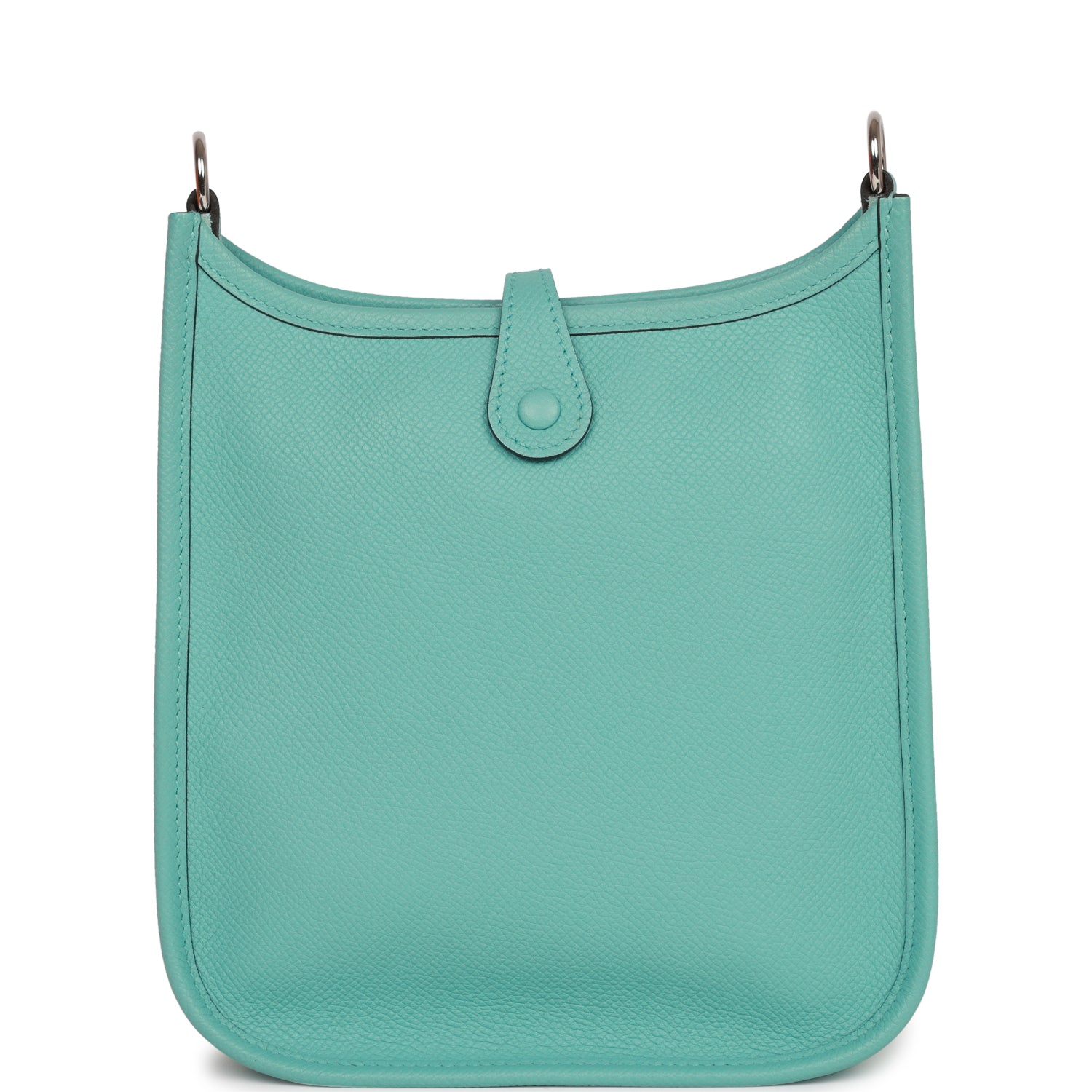 Pre-owned Hermes Evelyne TPM Bleu Atoll Epsom Palladium Hardware