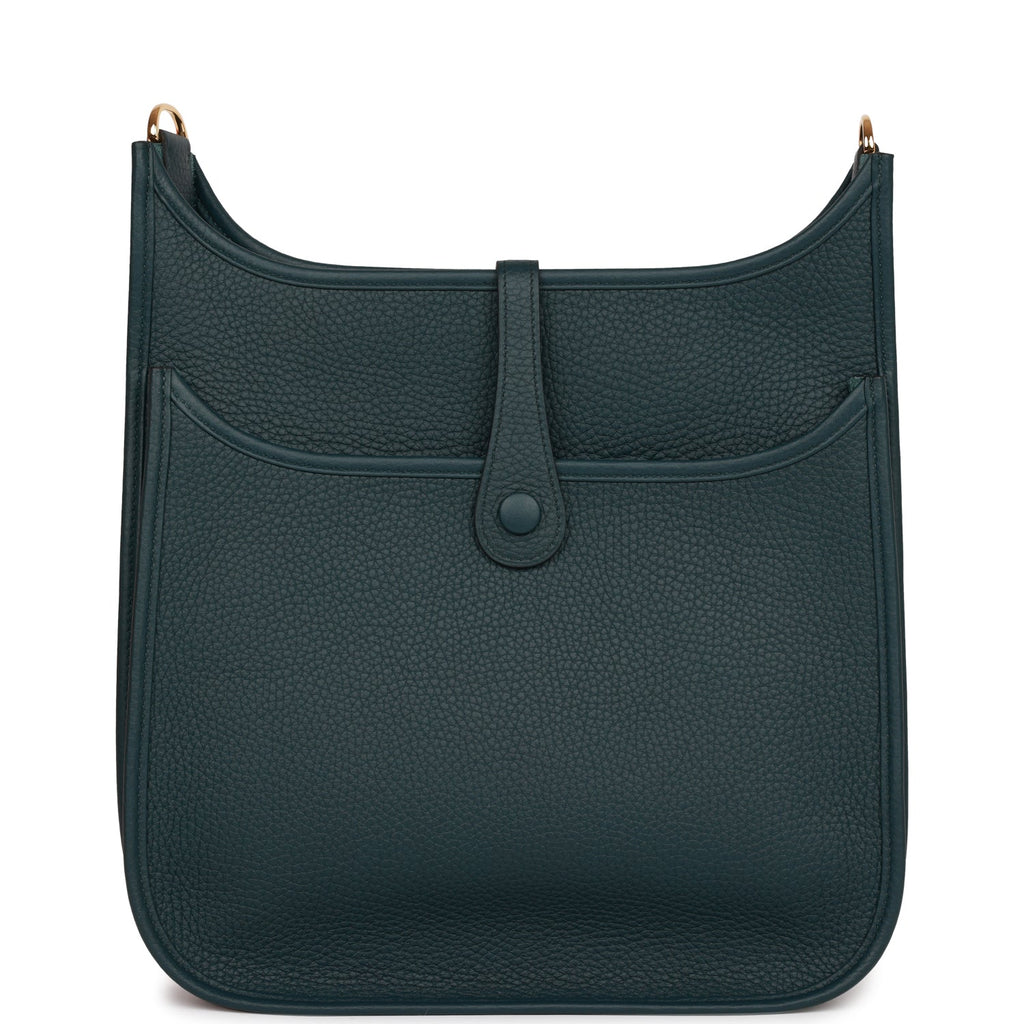 Hermes Evelyne III PM Vert Cypress Clemence Gold Hardware