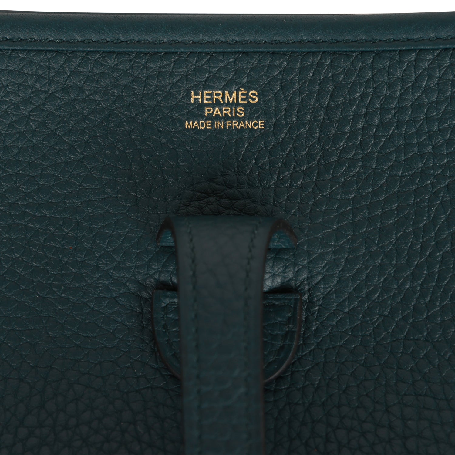 Hermes Evelyne III PM Vert Cypress Clemence Gold Hardware