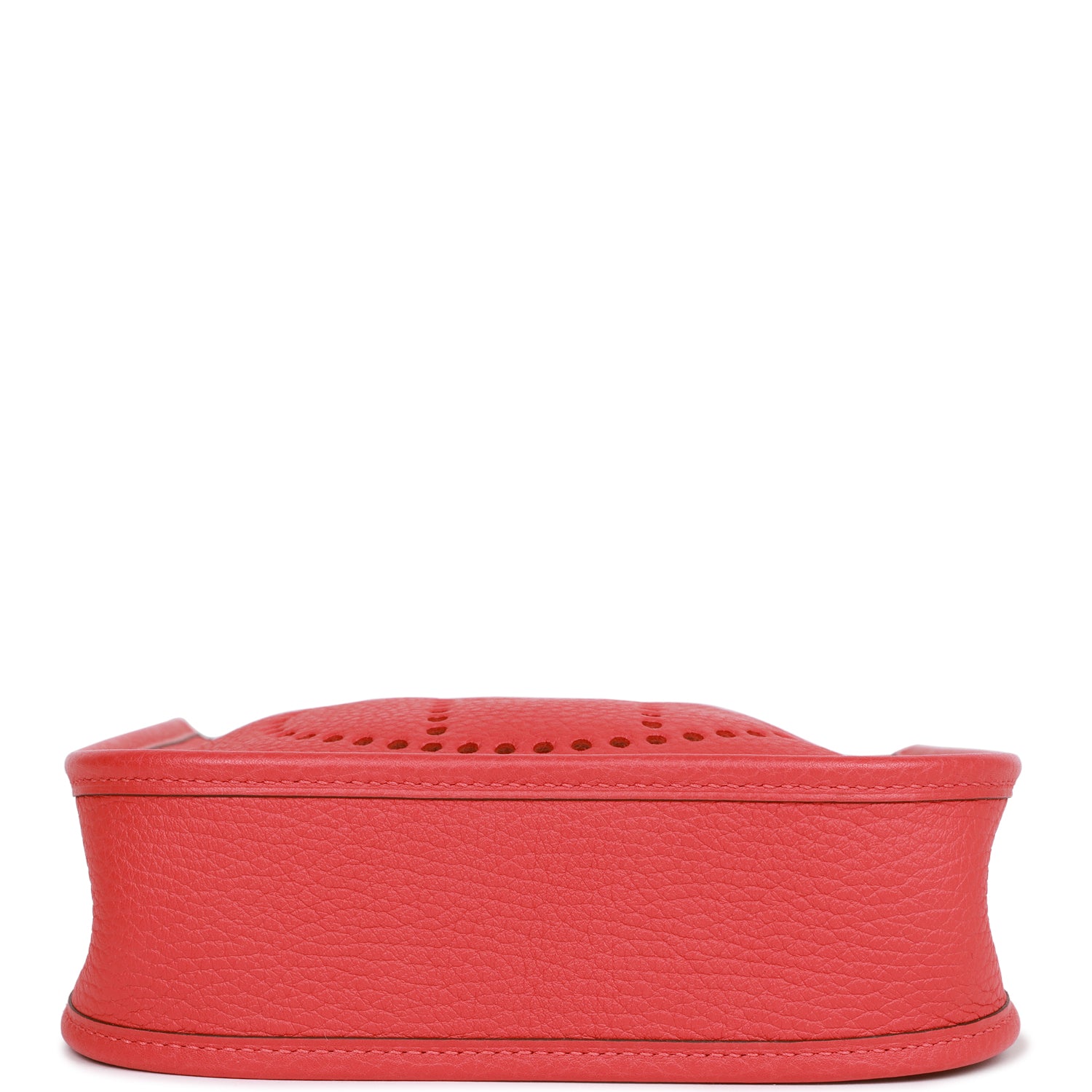 Pre-owned Hermes Evelyne TPM Rouge Pivoine Clemence Palladium Hardware