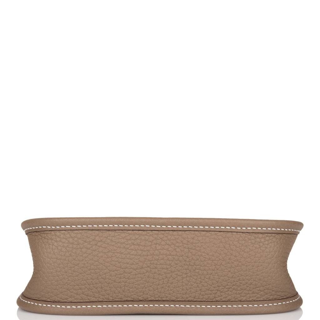 Hermes Evelyne TPM Etoupe Clemence Bag Palladium Hardware