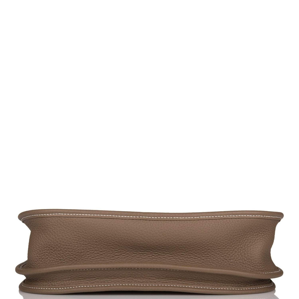 Hermes Evelyne III PM Etoupe Clemence Palladium Hardware