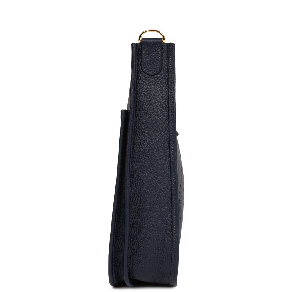 Hermes Evelyne III PM Bleu Nuit Clemence Gold Hardware