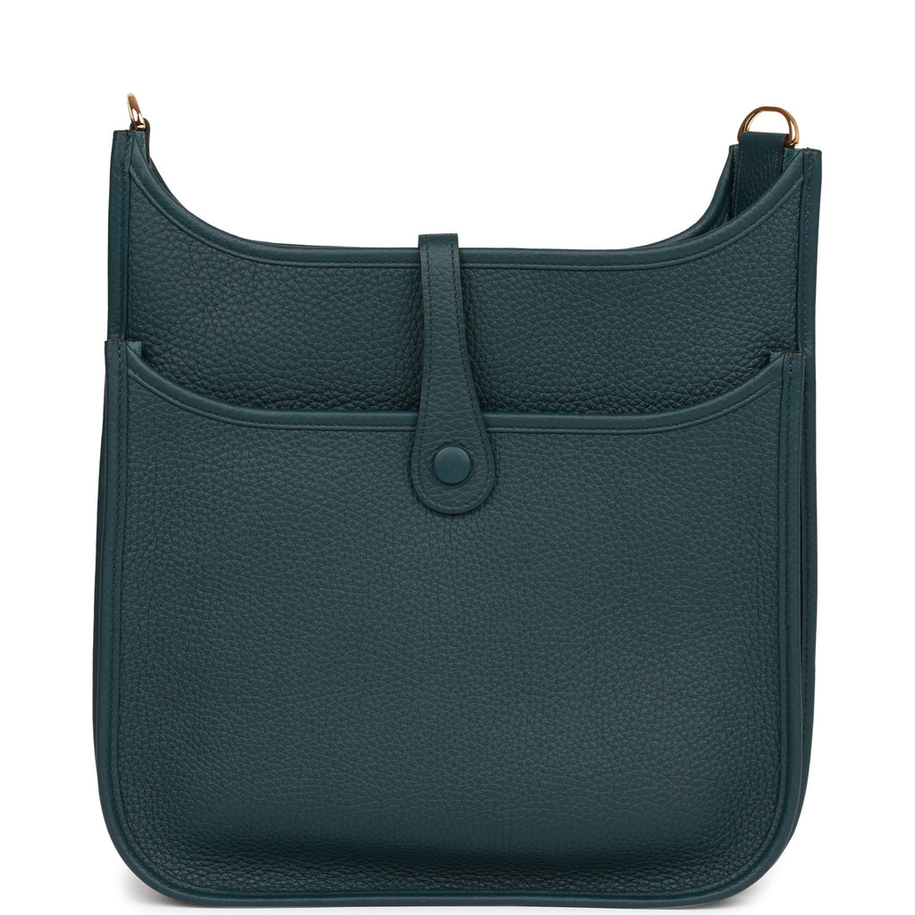 Hermes Evelyne III PM Vert Cypress Clemence Gold Hardware