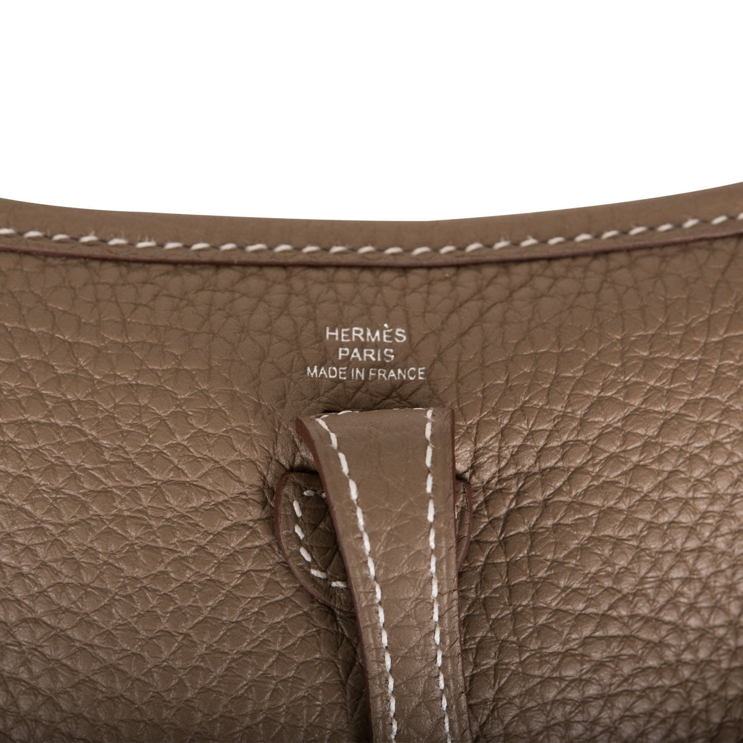 Hermes Evelyne Etoupe Clemence Palladium Hardware