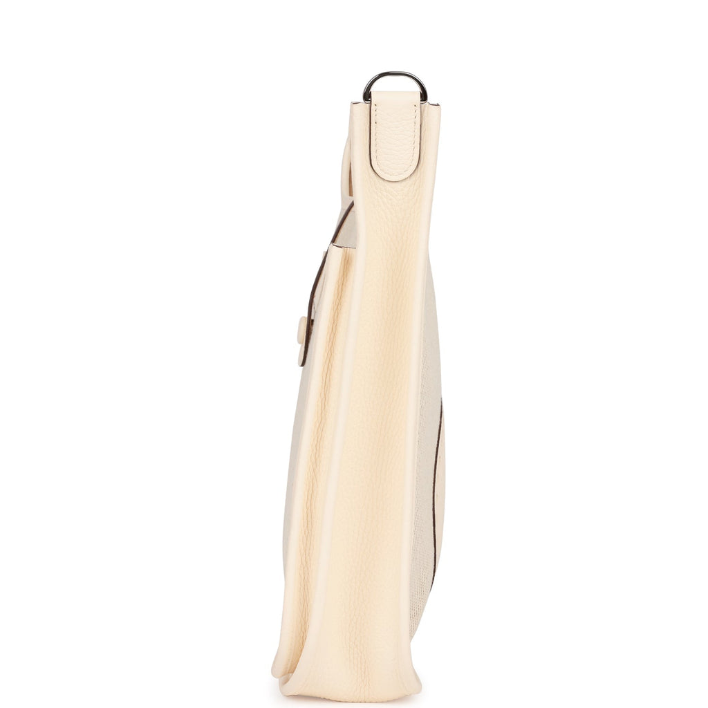 Hermes Evelyne III PM Nata Clemence and Toile Palladium Hardware