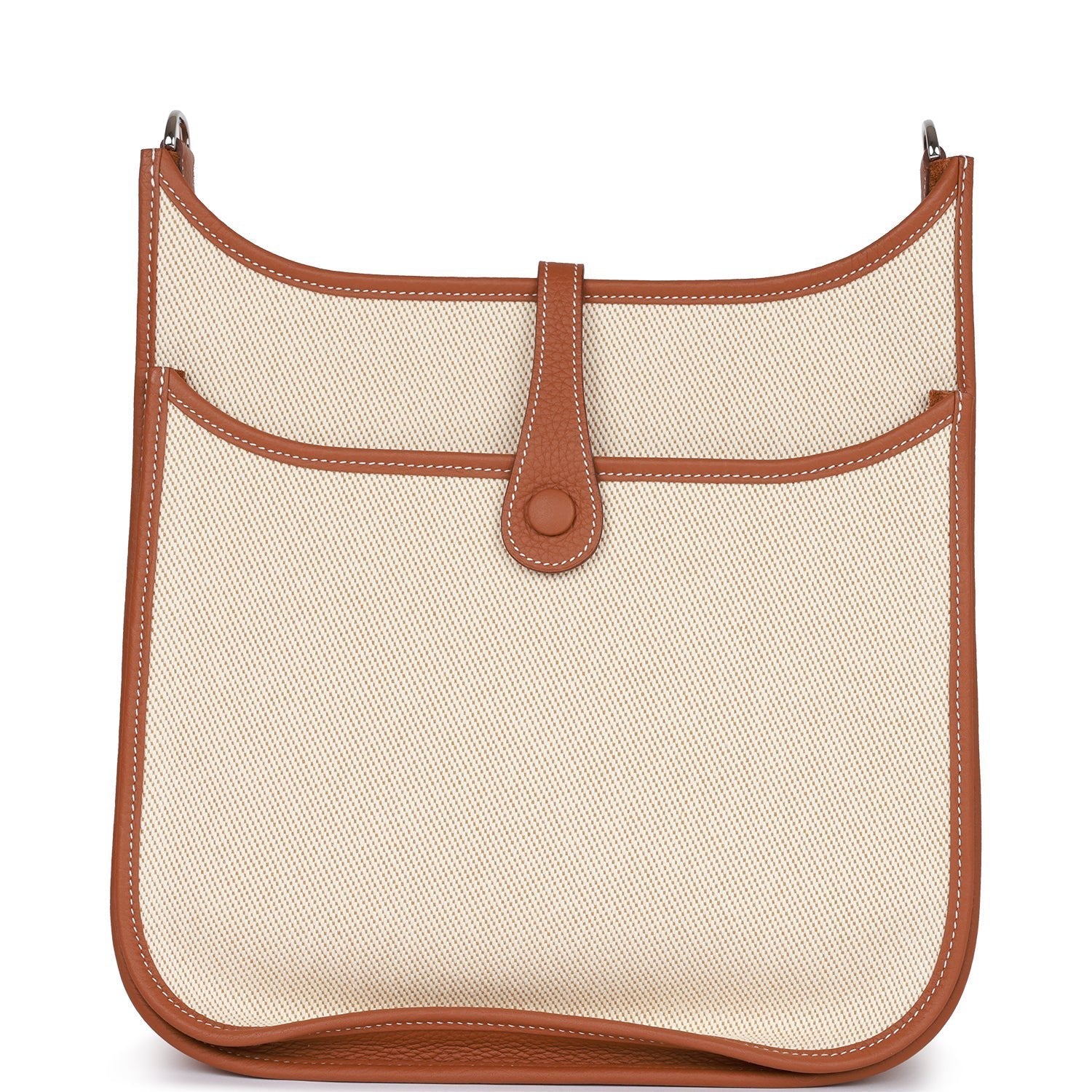 Hermes Evelyne III PM Gold Clemence and Toile Palladium Hardware