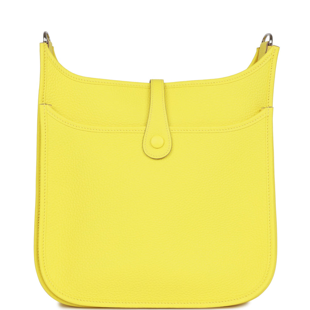 Hermes Evelyne III PM Lime Clemence Palladium Hardware