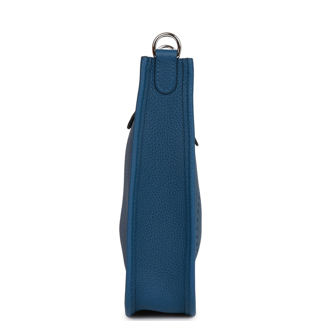 Hermes Evelyne TPM Bag Deep Blue Maurice Palladium Hardware