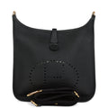 Hermes Evelyne PM Black Clemence Gold Hardware