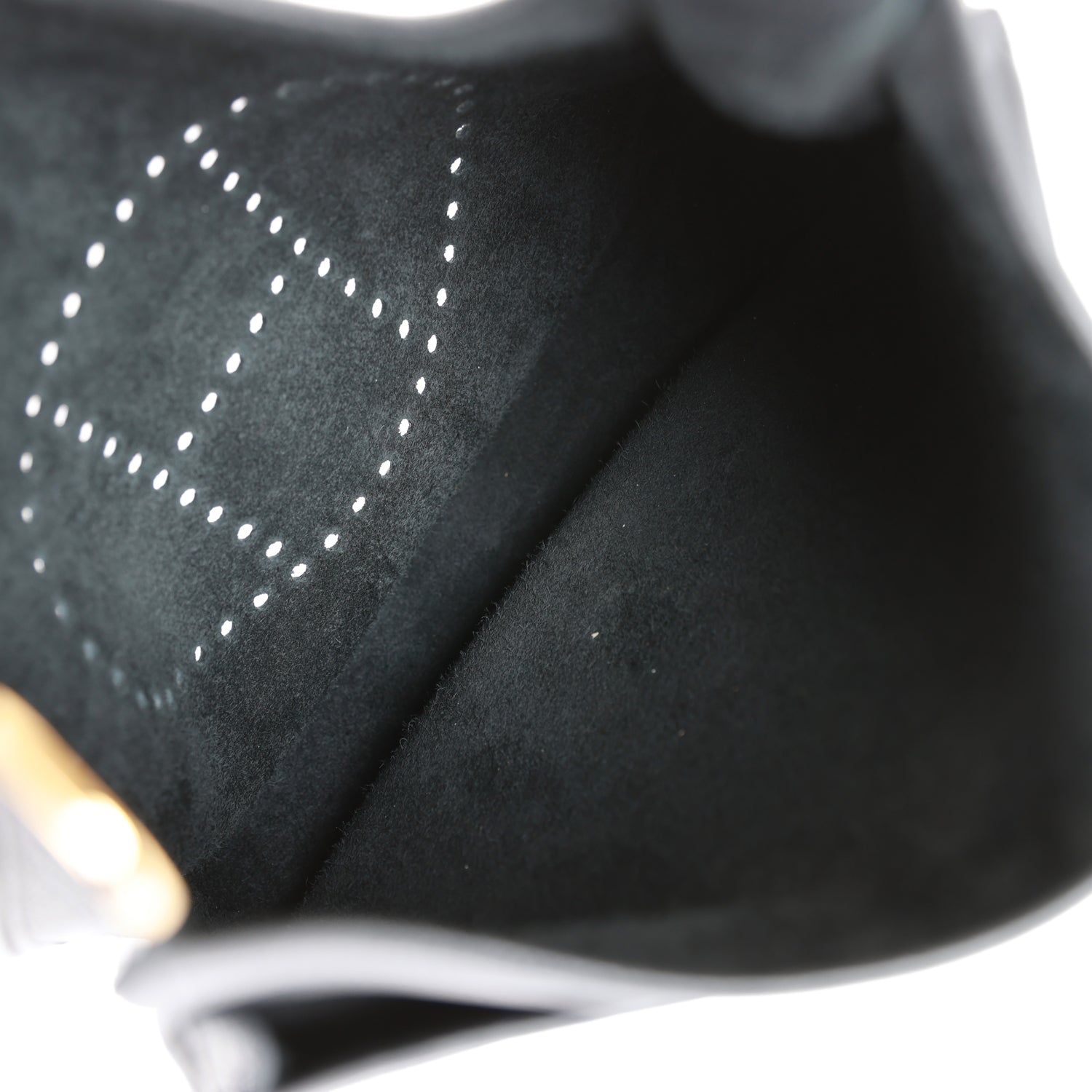 Hermes Evelyne PM Black Clemence Gold Hardware