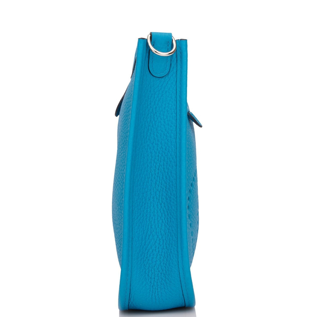 Hermes Evelyne TPM Bleu Frida Clemence Palladium Hardware