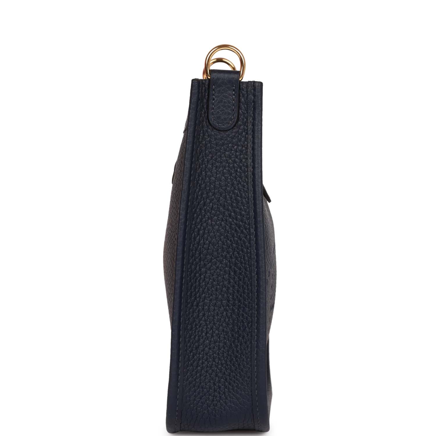 Hermes Evelyne TPM Bleu Nuit Clemence Gold Hardware