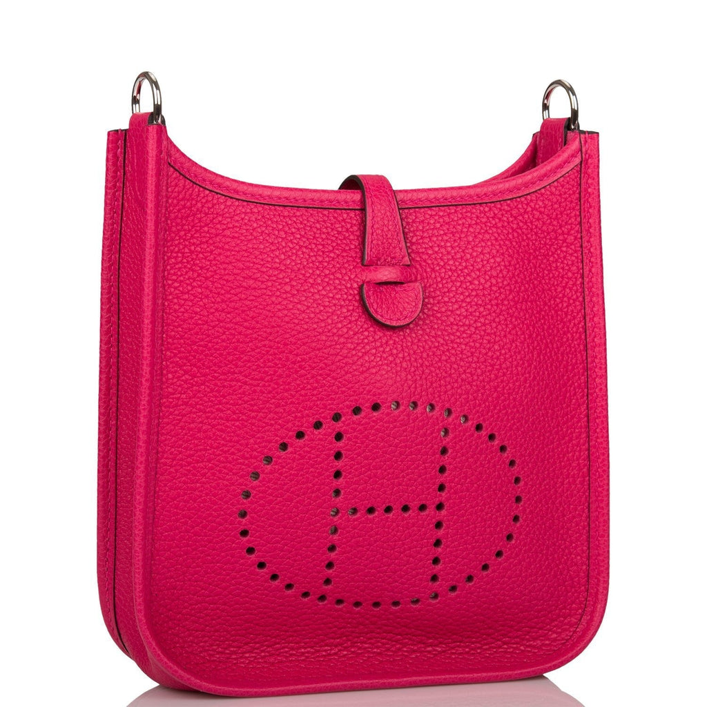 Hermes Evelyne TPM Rose Mexico Clemence Palladium Hardware