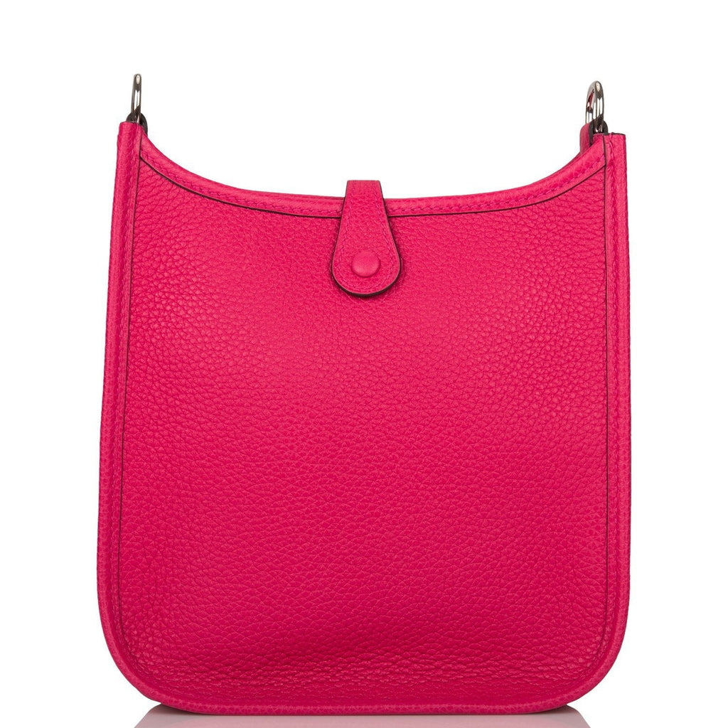 Hermes Evelyne TPM Rose Mexico Clemence Palladium Hardware
