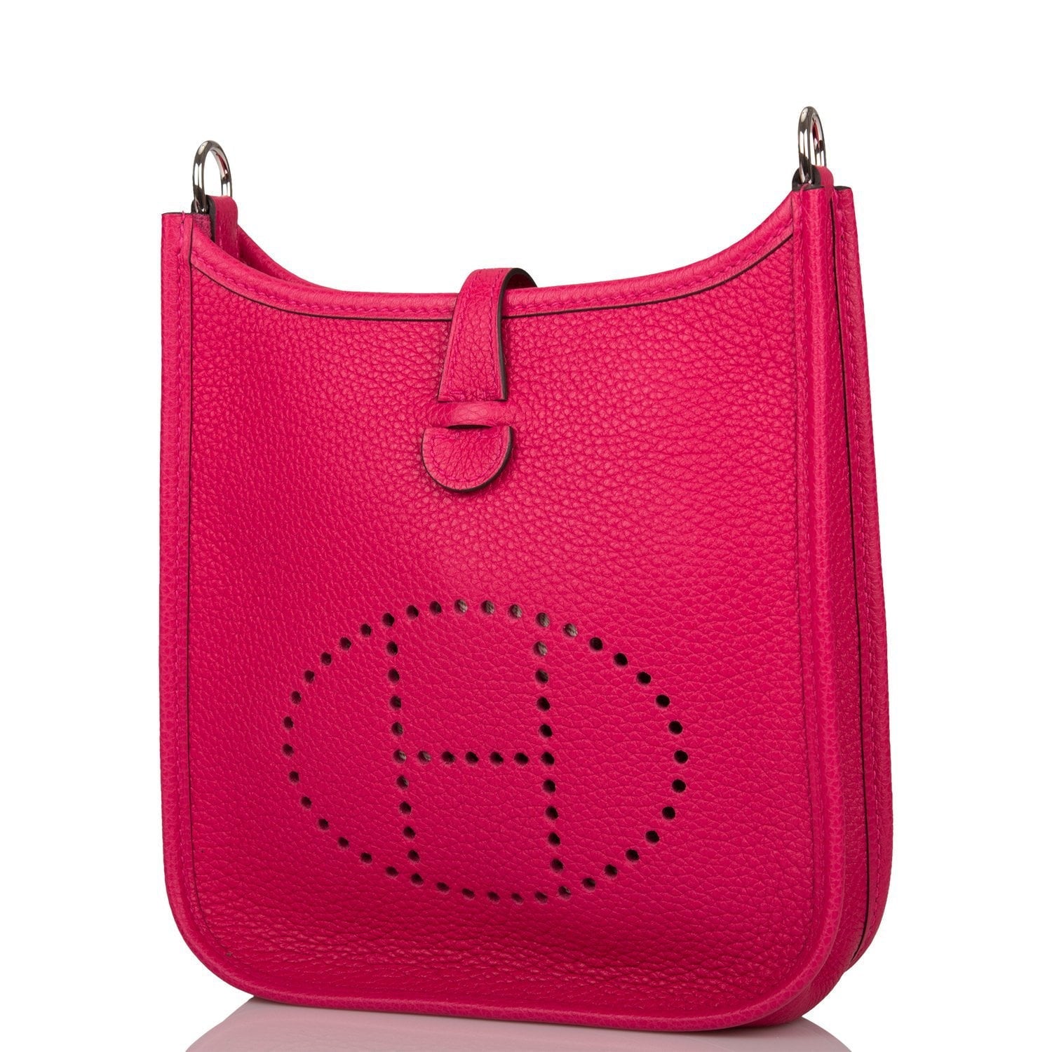 Hermes Evelyne TPM Rose Mexico Clemence Palladium Hardware