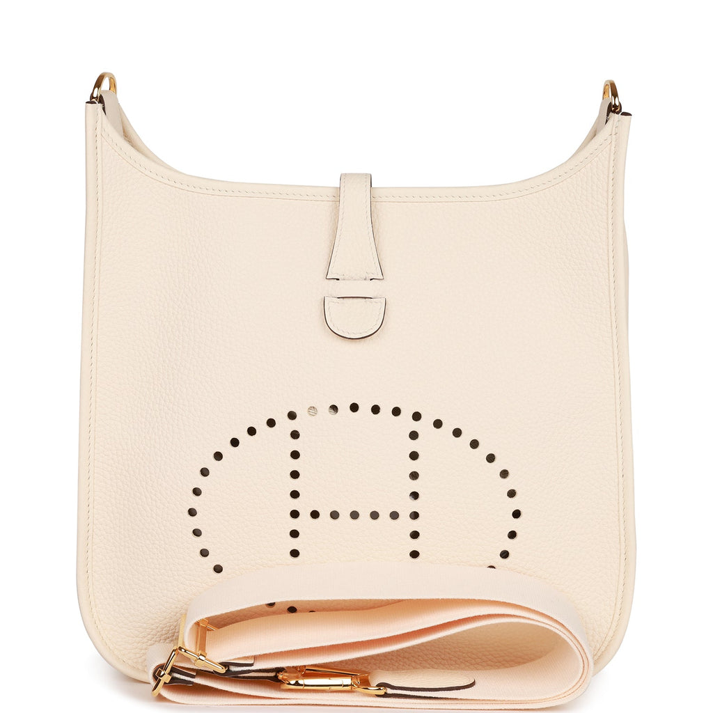 Hermes Evelyne III PM Nata Clemence Gold Hardware