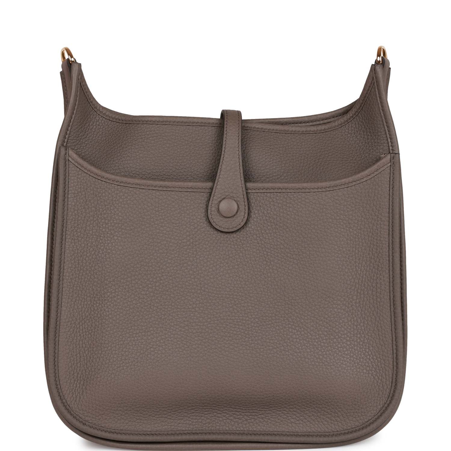 Hermes Evelyne III PM Etain Clemence Gold Hardware