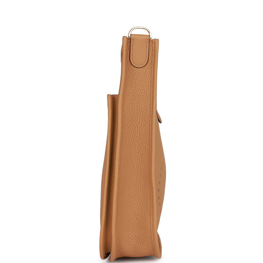 Hermes Evelyne III PM Biscuit Clemence Gold Hardware