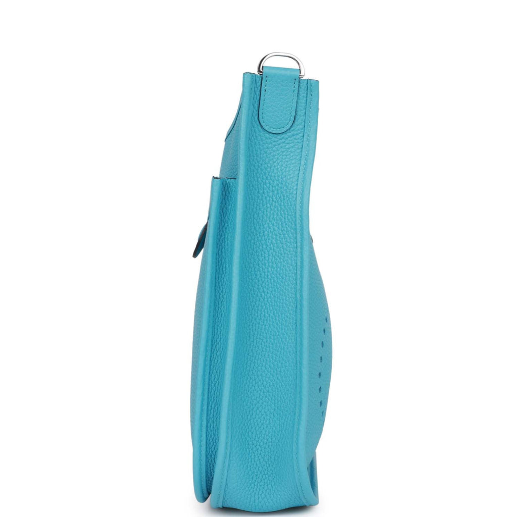 Hermes Evelyne III PM Bleu du Nord Clemence Palladium Hardware