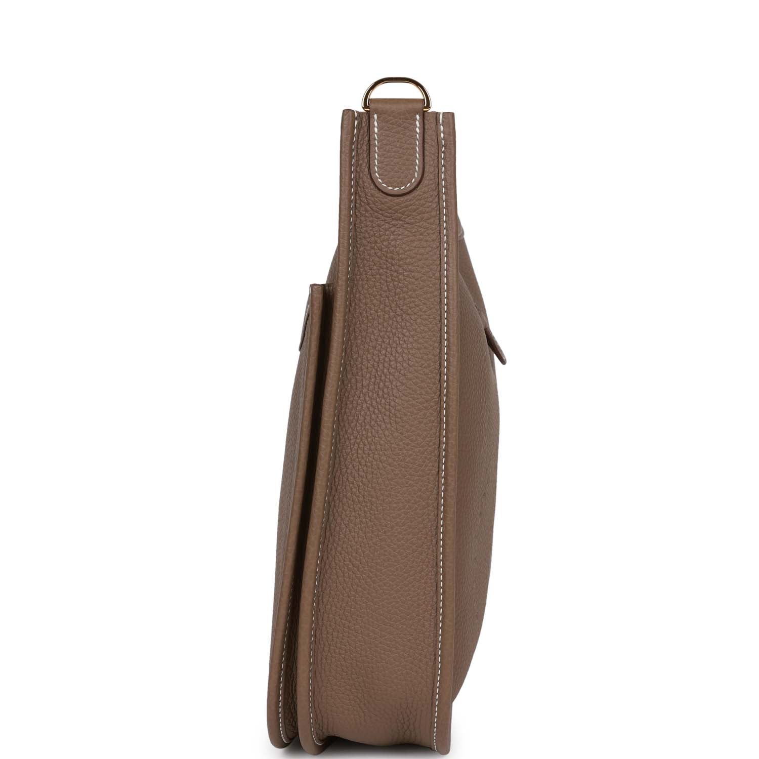 Hermes Evelyne III PM Etoupe Clemence Gold Hardware
