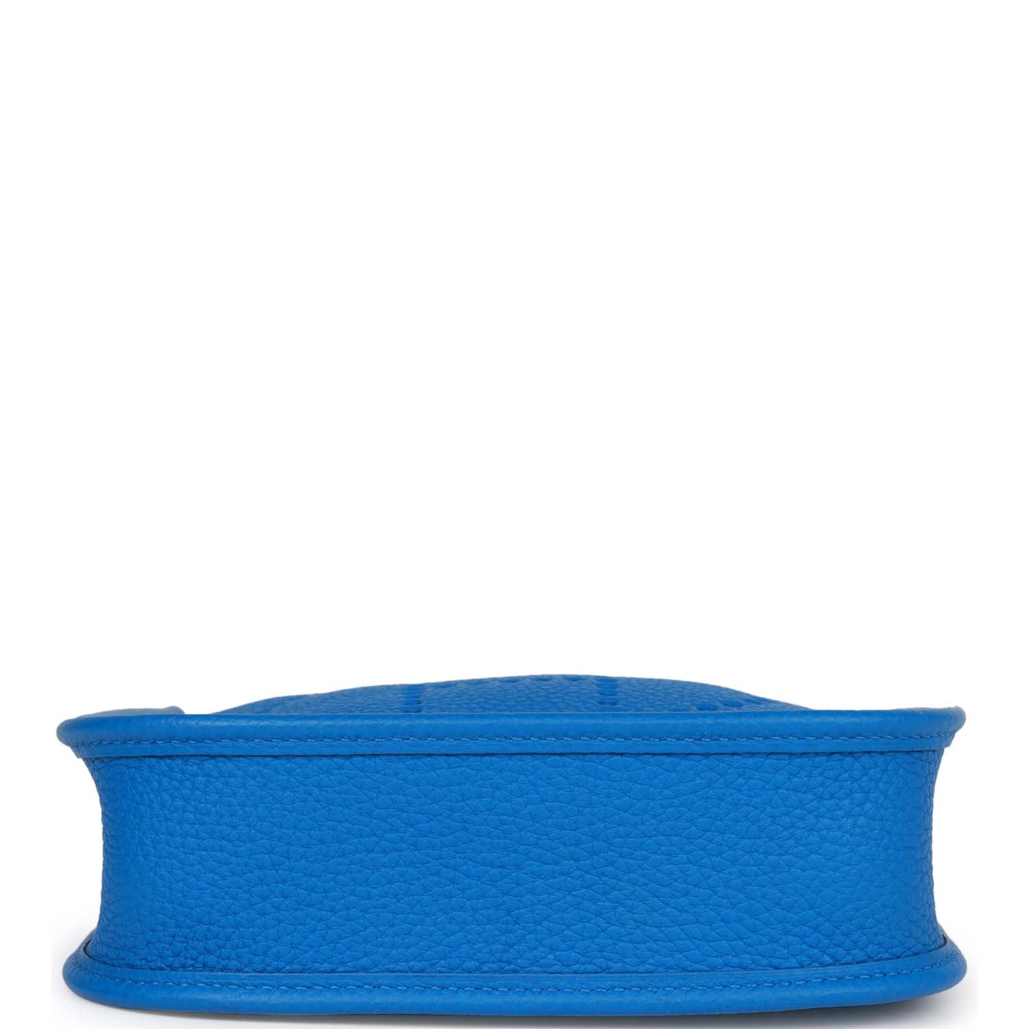 Hermes Evelyne TPM Bleu Zellige Clemence Palladium Hardware