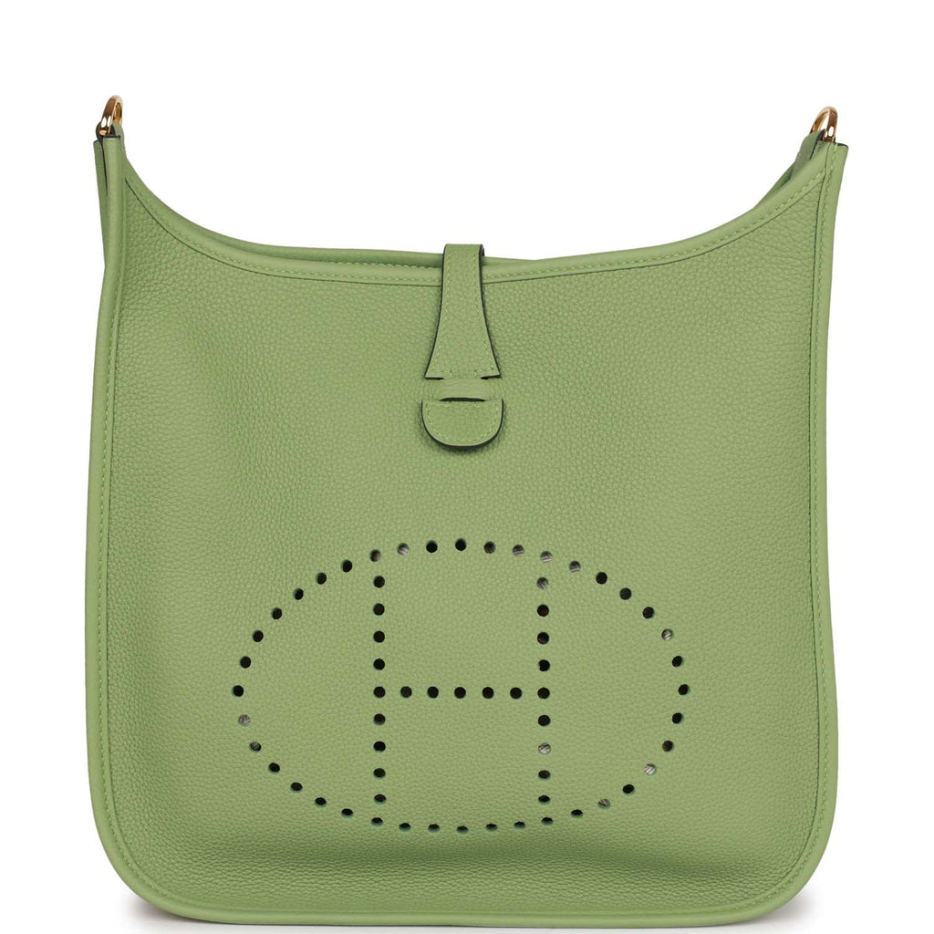 Hermes Evelyne III PM Vert Criquet Clemence Gold Hardware