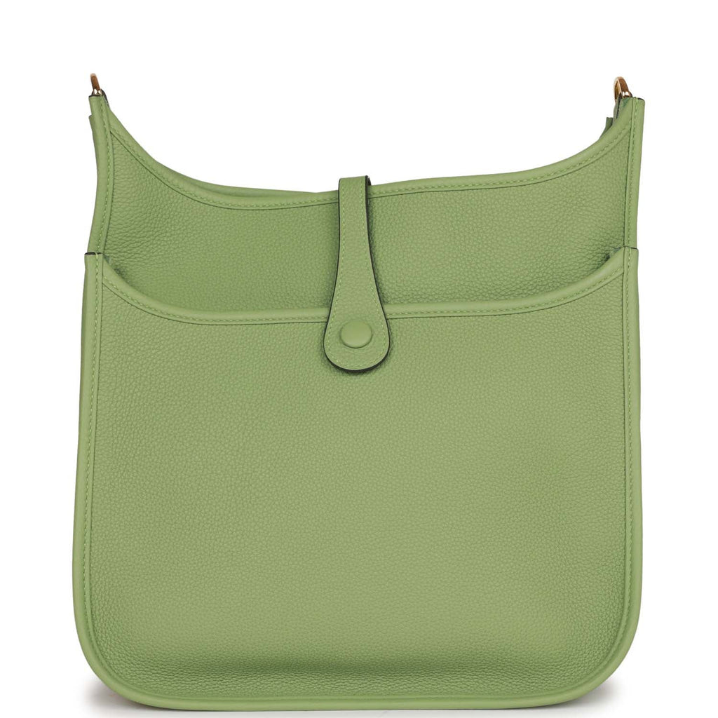 Hermes Evelyne III PM Vert Criquet Clemence Gold Hardware