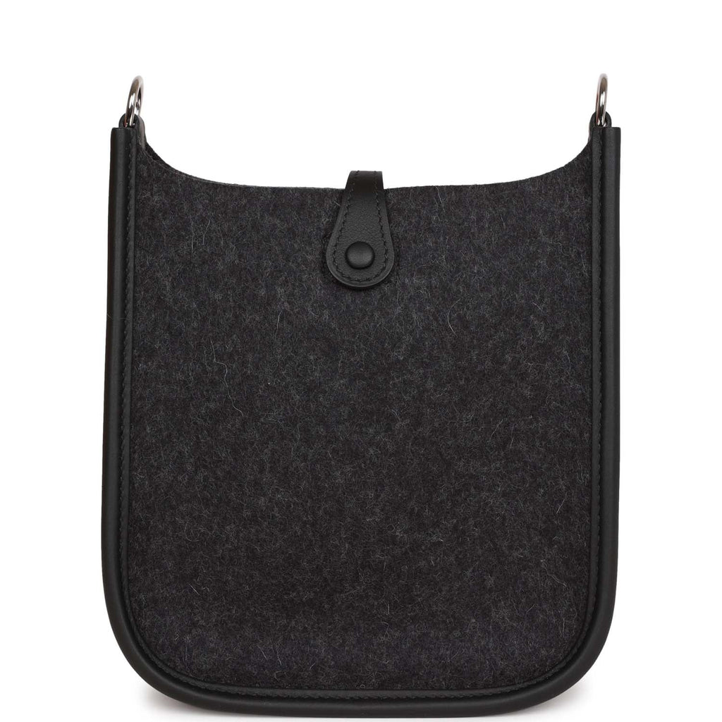 Hermes Evelyne TPM Graphite Feutre and Black Swift Palladium Hardware