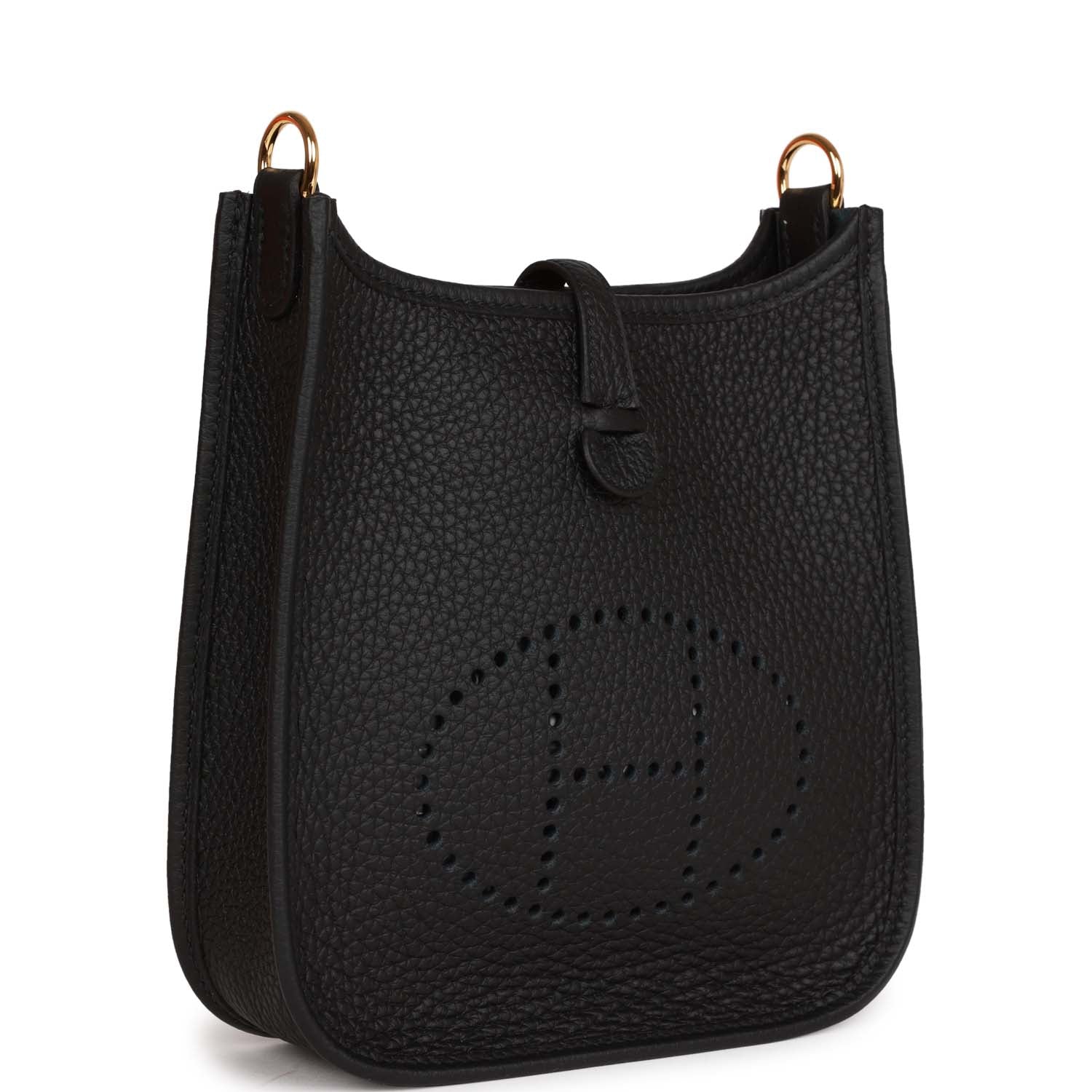Hermes Evelyne TPM Black Clemence Gold Hardware