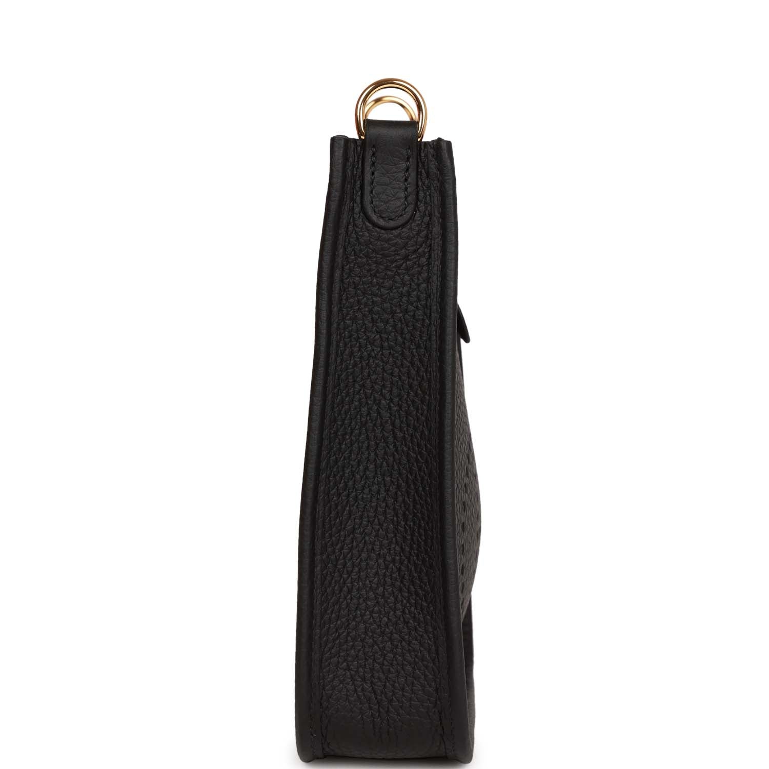 Hermes Evelyne TPM Black Clemence Gold Hardware