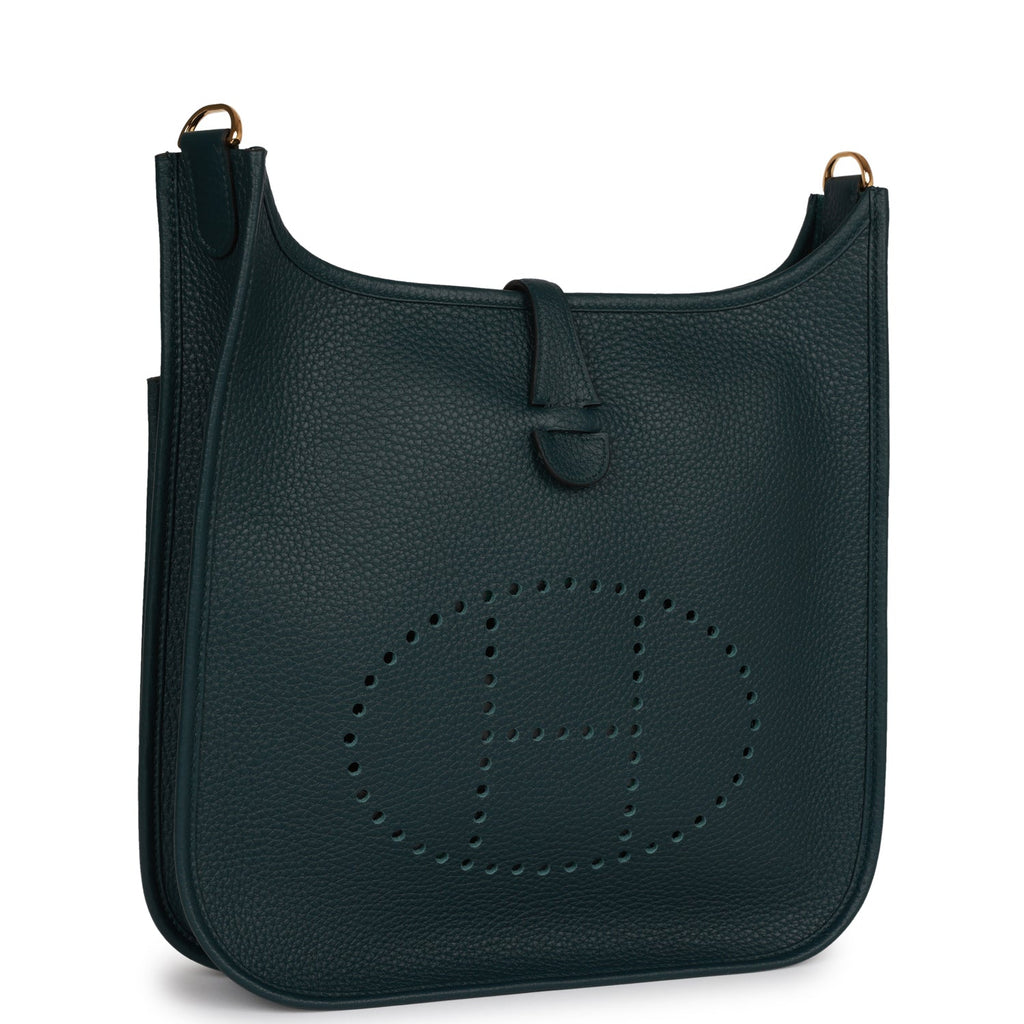 Hermes Evelyne III PM Vert Cypress Clemence Gold Hardware