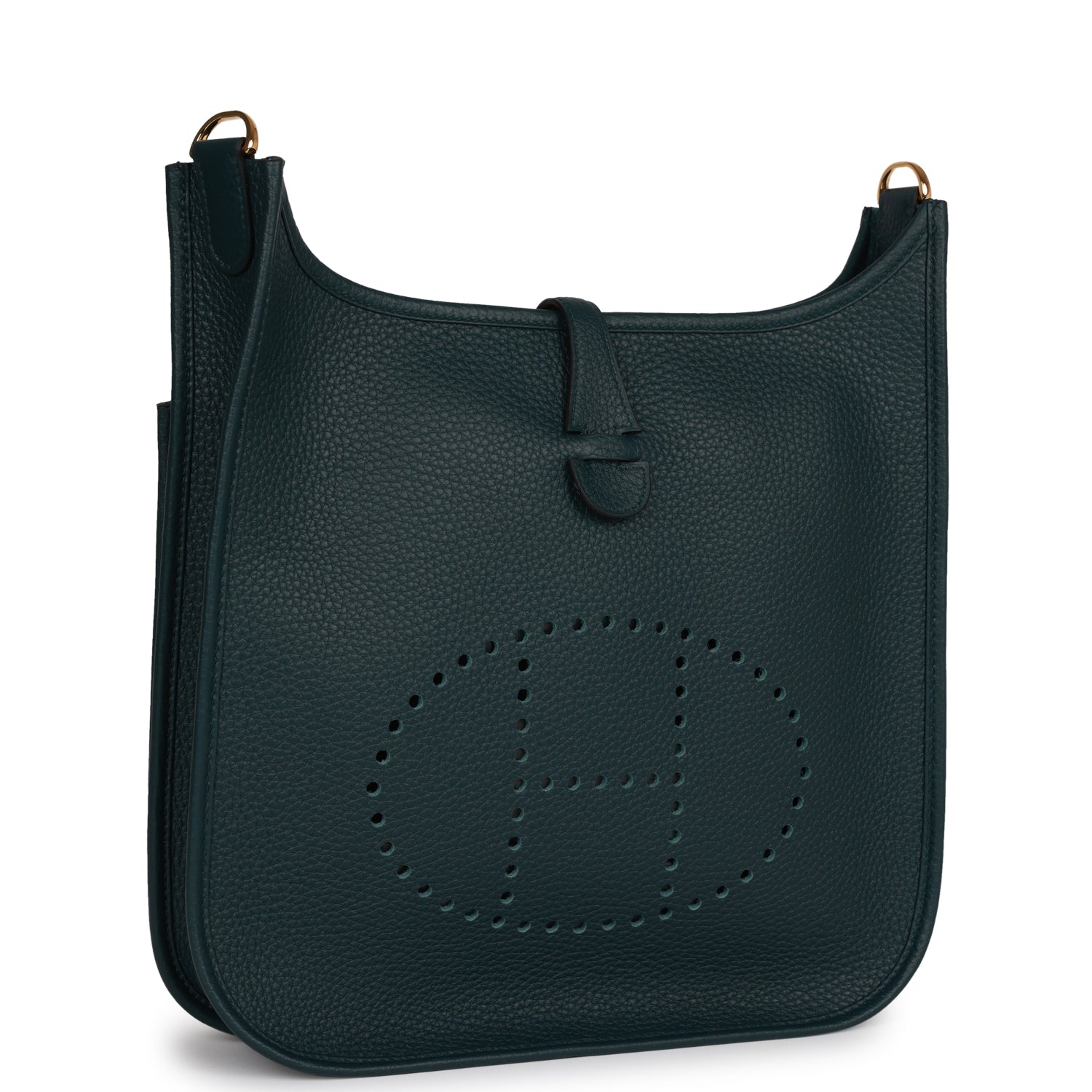 Hermes Evelyne III PM Vert Cypress Clemence Gold Hardware
