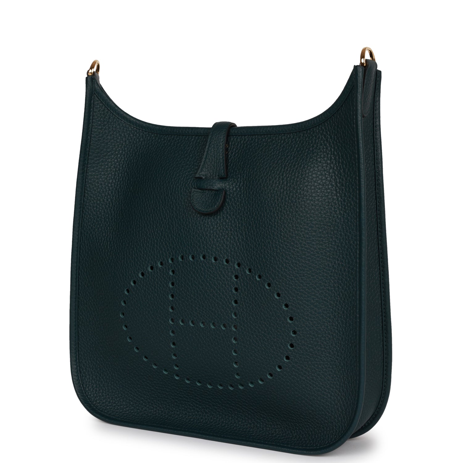 Hermes Evelyne III PM Vert Cypress Clemence Gold Hardware